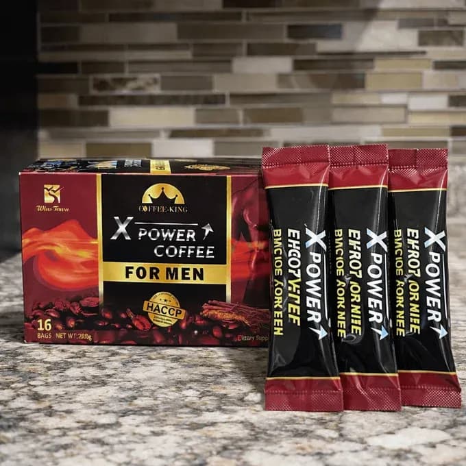 X POWER COFFEE – Formule 2026 | Café noir pour hommes – 16 sachets